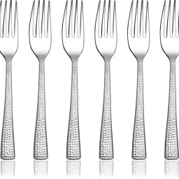Impressa Hammered Tea Fork Stainless Steel Fruit Fork Set-18