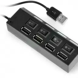 Zohlo USB Hub 2.0 Multi USB Port, Hub High Speed With Individual On/Off USB Adapter-image-46