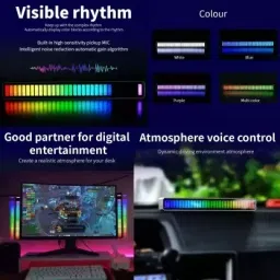 NPU RGB Led Bar Light 32 Bit RGB Music Sound Control For Cars Led Light_NP207 Smart Sensor Light image 2