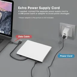 OG X NEXSA USB 3.0 & Type-C External DVD Drive – Portable CD/DVD +/-RW Optical Drive External DVD Writer image 3