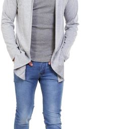 Men Jacket Style Full Sleeve Grey Shrug-image-70