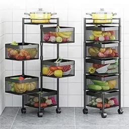 5 layer trolley Steel Kitchen Trolley-18