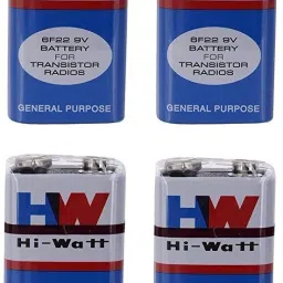 Hi-Watt 6F22M Long Life , 9V - Pack of 4Battery-28