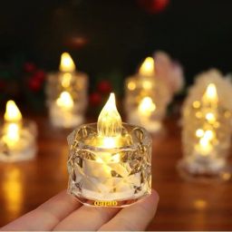 1 Pcs Acrylic Crystal For Home, Room, Festival diwali Decor Candle-image-61