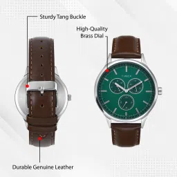 timex Multi Function Green Dial Analog Watch- For Men TWEG184SMU14 image 3