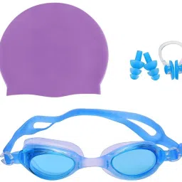 Swimming Kit With Cap, Goggle, 2 Pair Ear Plugs & 1 Nose Clip Combo Swimming Kit-image-92