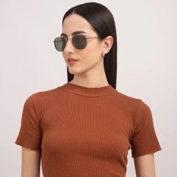 goodina UV Protection, Gradient, Polarized Rectangular Sunglasses (Free Size) image 4