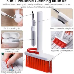 GRILLVANTA 5 in 1 Keyboard and Earphone Cleaning Kit for AirPods, Phone, Camera, Laptop for Computers, Laptops image 4