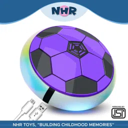 Rechargeable With Music And Light Indoor Floating Hoverball Air Soccer Football-image-2