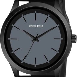 Minimalist Dual Colour Dial with Softest Silicone Strap Analog Wrist Watch Analog Watch - For Men 31-SLIM-GREY-BLACK-image-70