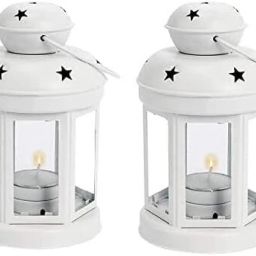 Star Lantern White Iron Table Lantern-image-30