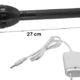 akr 9050 RECHARGEABLE FLASHLIGHT WITH DUAL LED BULBs Torch 8 hrs Torch Emergency Light image 2