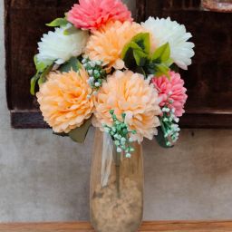 7 Pastel Flower Bunch Artificial for Vase Multicolor Chrysanthemum Artificial Flower-image-18