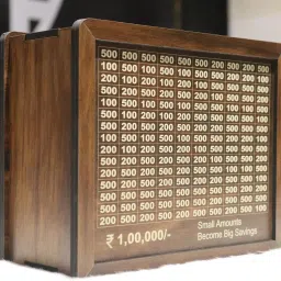 Wooden Money Saving Box | Counting target money box | Coin box for saving Coin Bank-image-35