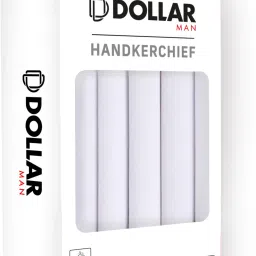 Dollar Cotton Handkerchiefs Hanky for Men ["White"] Handkerchief-image-28