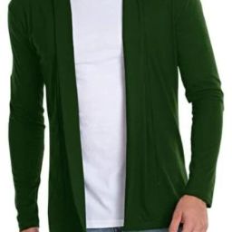 Men Jacket Style Full Sleeve Green Shrug-image-61