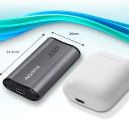 a-data ADATA SE880 1TB External Solid State Drive/SSD, USB 3.2 Gen 2x2 Type-C, Fast Speeds of up to 2000 MB/s - AELI-SE880-1TCGY (Titanium Gray) image 5