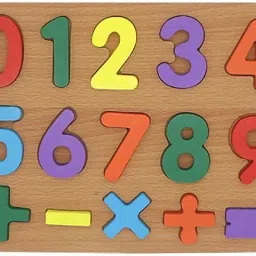 Wooden Puzzle Board for Kids | 0-9 Numbers Big | Shapes-image-43