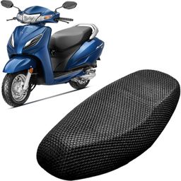 lakshmina enterprises 80E 3D Free Size Bike/Scooty Seat Cover Very Soft Net Mesh Fabric and Smooth Single Bike Seat Cover For Honda Activa 125-picture-10