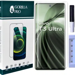 GORILLA PRO Tempered Glass Guard for Vivo T3 Ultra-5G ( Primium Quality Uv Glass )-15