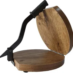 Manual Heavy Quality Papad-Puri Press Maker Wooden Board Machine with Iron Handle ideal for Papad, Chapati, Khakhra, roti, puri maker machine Roti and Khakra Maker-picture-0