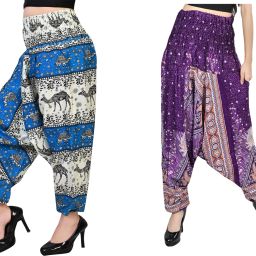Printed Rayon Women Harem Pants-image-21