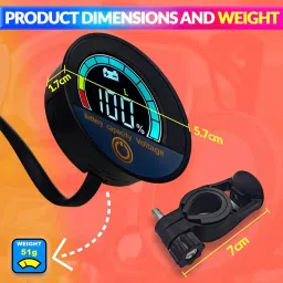 amiciauto Battery Capacity Indicator for Bikes/E-Rickshaws, Monitor Battery Voltage Digital Battery Tester image 4