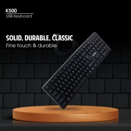 zebion K500 USB Keyboard Wired USB Standard Multi-device Keyboard Compatible with Desktop, Laptop, Mac Easy to Use,Plug and Play,Quick, Comfy Durable body image 5