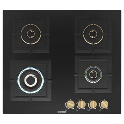BOSCH Series 4 Toughened Glass Top 4 Burner Automatic Hob (Cast Iron Pan Supports, Black)-image-39