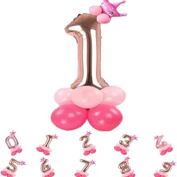 Solid Birthday/Anniversary Decoration Pastel Balloons,Crown,1 Number Foil Balloons Set Letter Balloon-image-67