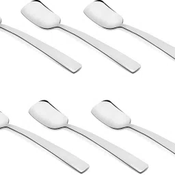 (pack of 6) Ice spoon Stainless Steel Cream Spoon, Ice-cream Spoon, Salad Spoon, Soup Spoon, Dessert Spoon, Table Spoon, Tea Spoon Set-14