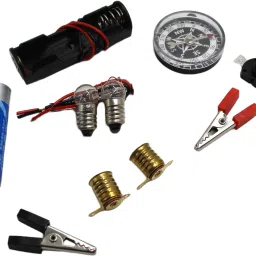 neoinsta shopping Set of 11pc science kit with compass, bulbs, circuit and others image 3
