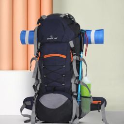 Trekking Hiking Camping Outdoor Camps with Rain Cover Rucksack Rucksack - 65 L-image-35
