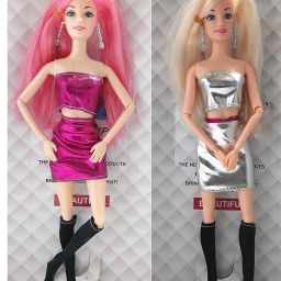 Beautiful Doll with Foldable Hands & Legs Playing Toy for Girls set of 2-17