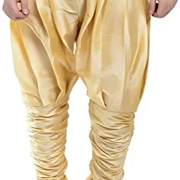 Solid Dupion Silk Men Harem Pants-image-4