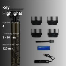 Professional T99 Cordless Electric Blade Trimmer Rechargeable Gold Pet Hair Trimmer-image-73