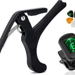 Acoustic Guitar Capo for Ukulele with Automatic Digital Guitar Tuner and Picks Clutch Guitar Capo-image-17
