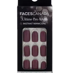 FACES CANADA Ultime Pro Splash Press On Nail Extensions - 16Pcs - Mulberry image 3