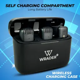 mobizac Wireless Collar Mic with Charging Case for Vlogging, Reel, Interviews, Youtube Recording Microphones image 3