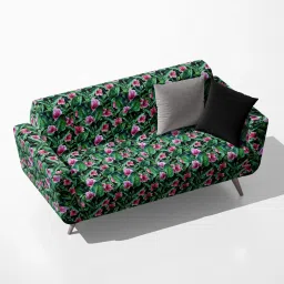 AZ5008146SOF_FB_RF_R-SP_D56^80_VL Tropical Leaves & Hibiscus Flowers Pattern D3 Velvet Sofa Fabric Sofa Fabric-11