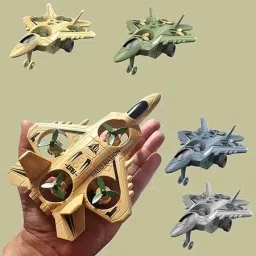Best quality(pack of 1)Army fighter JET Toy/Aircraft toy unbreakable /push & go-41