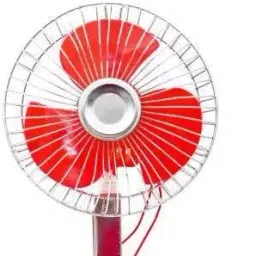 Red 6 inch 12 Volts DC Fan Run Solar Panel or 12 Volts Car Fan Car Interior Fan Car Interior Fan-image-37