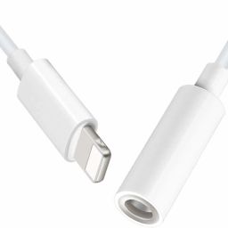 king shine White iOs To 3.5 mm Jack Audio Connector, Noise Cancelling Headphones Jack Phone Converter-20