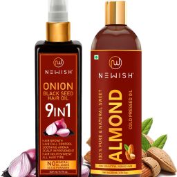Premium Sweet Almond oil Face, skin, Baby massage oil and Black seed oil(Kalonji) Hair oil combo pack of 2 200 ml+200ml Hair Oil-image-9