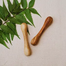 babycov Neem Wood Teethers for Baby| Set of 4 | for 3 Months Baby. (Hexagon Sick Ring) Teether image 2