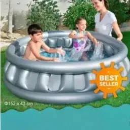 Space (IND*70) Ship Pool 188x46cm Grey With free pump Inflatable Swimming Pool-image-7