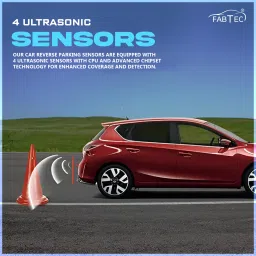 fabtec Universal Car Parking Sensor with LED Display Object Detectors for Car Reverse Buzzer and Ultrasonic Reverse Parking Sensor image 5