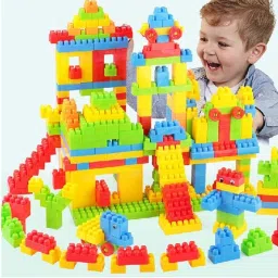 DIY Building Block Set With 125+ Pcs for Kids Multicolor-17