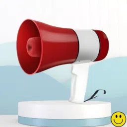Handheld Megaphone with Siren, Microphone & Rechargeable for Outdoor EventsB350 Megaphone Portable Megaphone Siren Loudspeaker Function &Long Battery BackupW350 Outdoor PA System-0