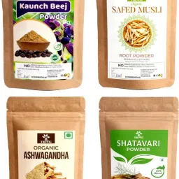 Ashwagandha, Safed White Musli, Kaunch Seed, Shatavari Powder (4 x 800 g) Combo-image-51